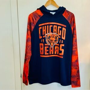 Chicago Bears Lightweight Hooded Long Sleeve Pullover Sz: XL